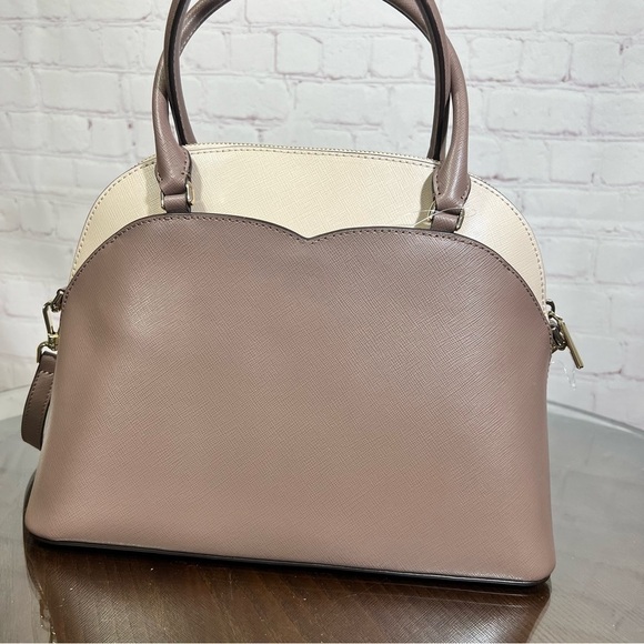 KATE SPADE Payton Medium Dome Satchel in Neutral Colors Nwt Perfect Spring bag - Picture 11 of 16